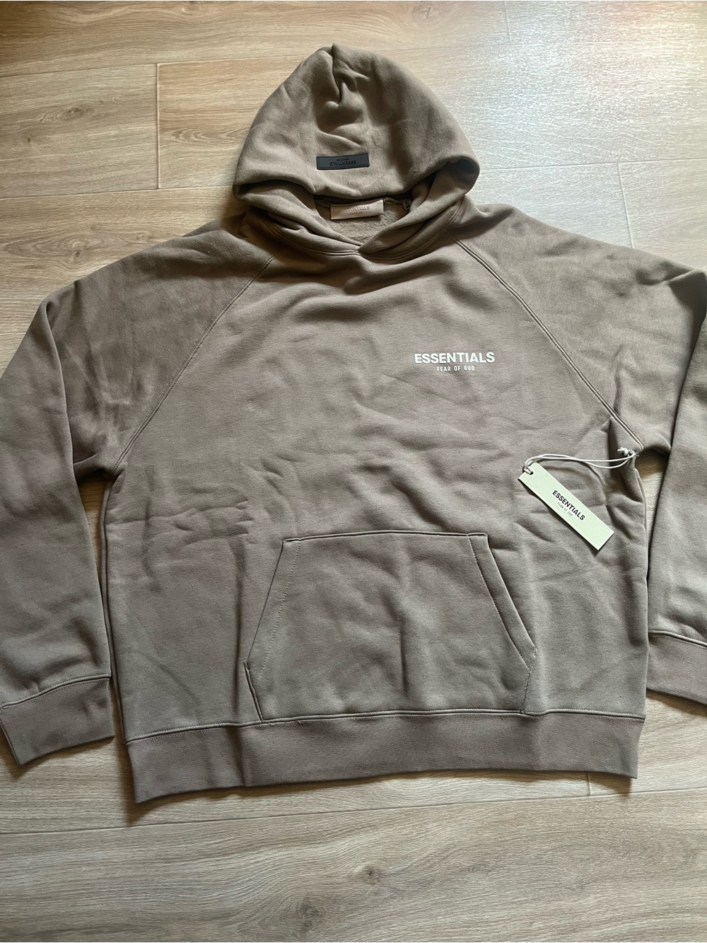 NEW Essentials Fear Of God Desert Taupe Hoodie - Sizes XS, M, L, XL, XXL